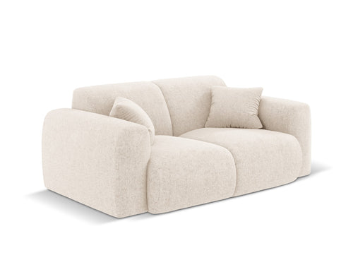 Cosmopolitan Design Bank Nolio 2-zits, chenille, lichtbeige - 95x170x72cm