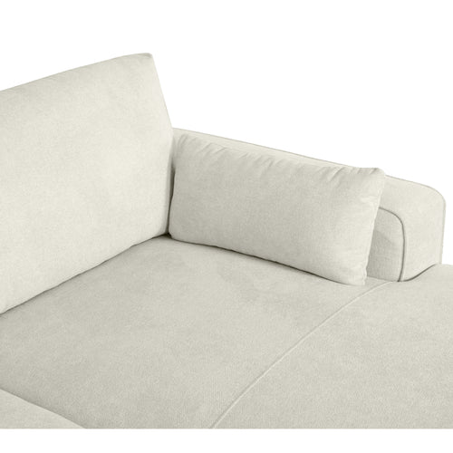 Furnhouse chaise longue bank rechts California - Crème wit - Stof - 105x305x85