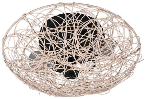 Trio Leuchten plafondlamp Lovis - 2 lichts - 40  x 14   cm - zwart beige - vtwonen shop