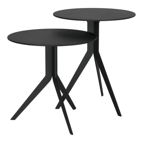 Spinder Design bijzettafel Daley Low - Zwart - Ø 38 - vtwonen shop