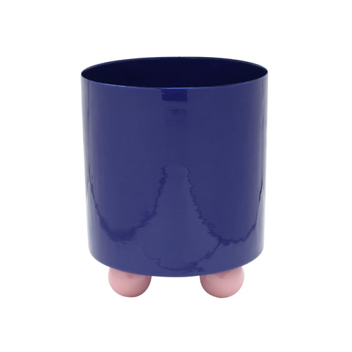 Present Time bloempot Double Funky Large - blauw - Ø20cm - vtwonen shop