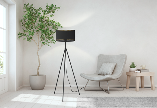 EGLO  staande lamp Esteperra - e27 - 140,5 cm - zwart - vtwonen shop