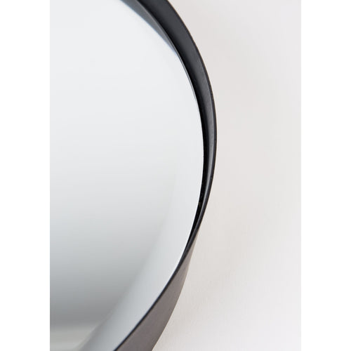 Housecraft Living  Raj Spiegel/ Wandspiegel/ Badkamerspiegel Rond Metaal 60x60 cm Zwart