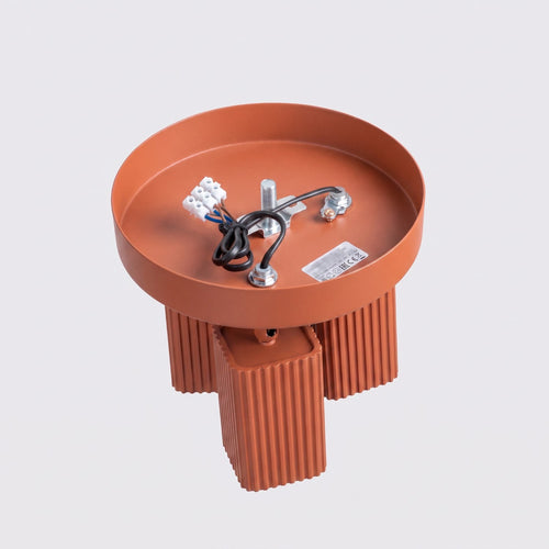 Sollux Lighting Plafondlamp RAYO 3P rode oker - 20x20x18cm