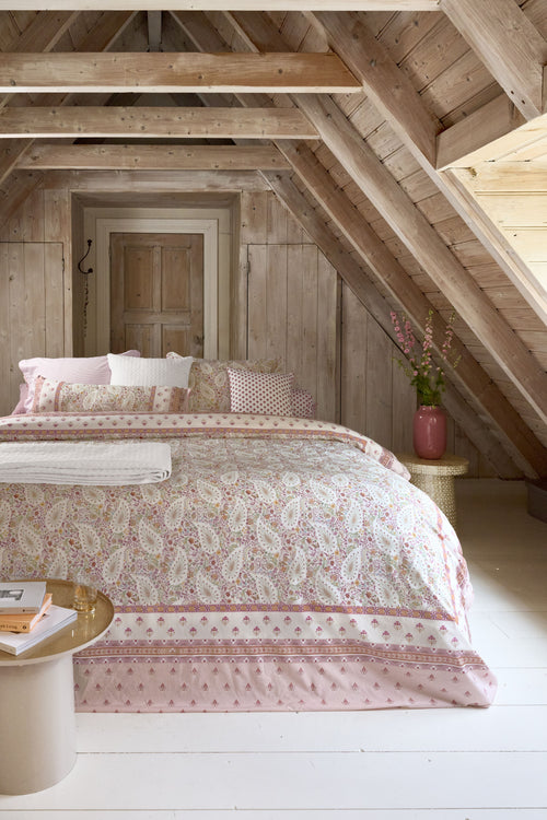 Pip Studio Dekbedovertrek Kairi Bloom - 140 x 200/220 cm - Licht roze