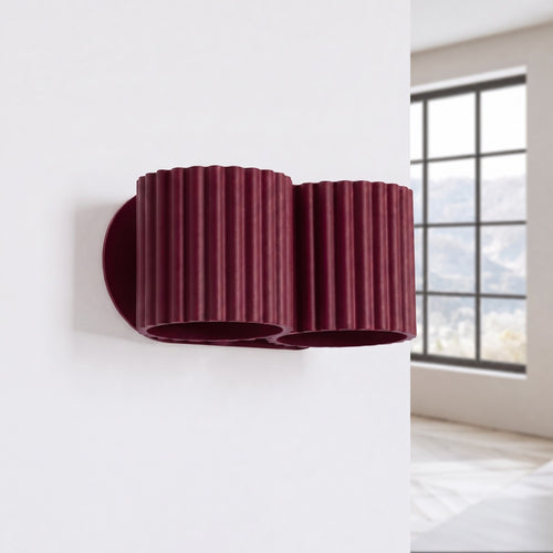 Sollux Lighting Wandlamp AURA 2 bordeaux G9 - 21x12x10cm