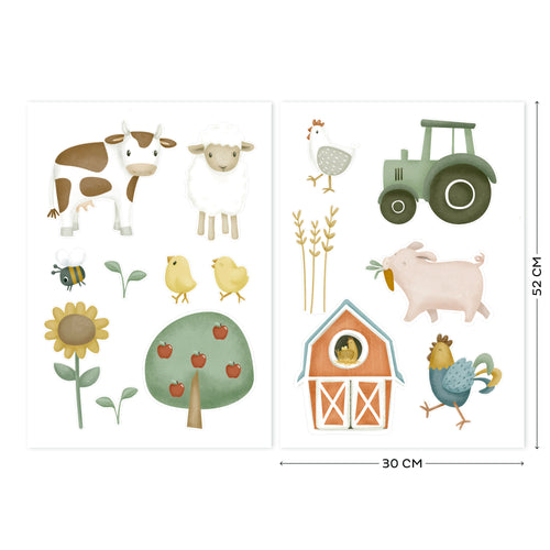 Little Dutch Luxe Muurstickers - Little Farm - 30x42cm