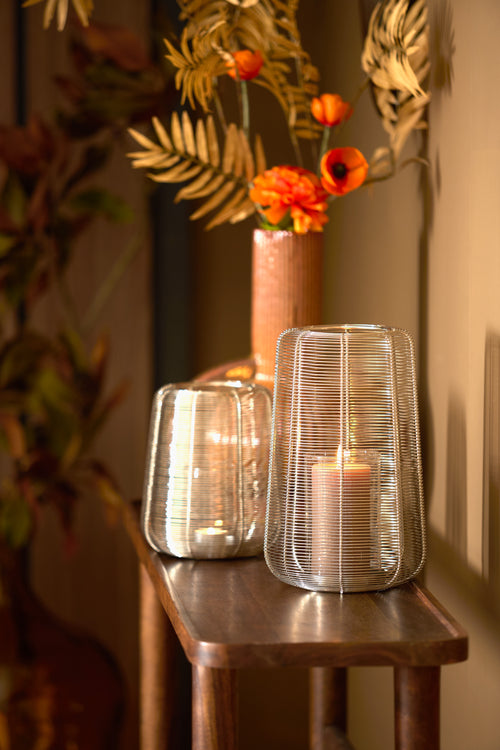 Light & Living windlicht ADETA - Ø19.5x30cm - zilver