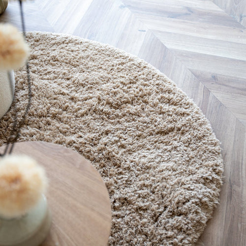 Interieur05 vloerkleed Pilo - hoogpolig - taupe - 240 x 340 cm