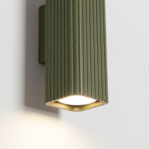 Sollux Lighting Wandlamp RAYO 20 olijfgroen - 6x8x20cm