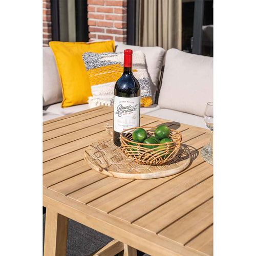 Garden Impressions lounge dining set Alora grey sand - 5-delig links