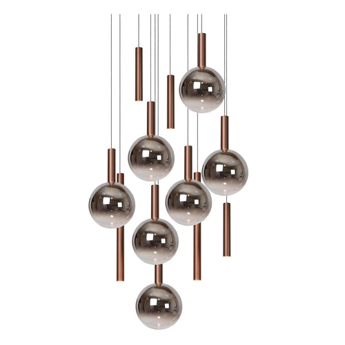 Lucide hanglamp JASMINE - Geïntegreerde LED - Koper