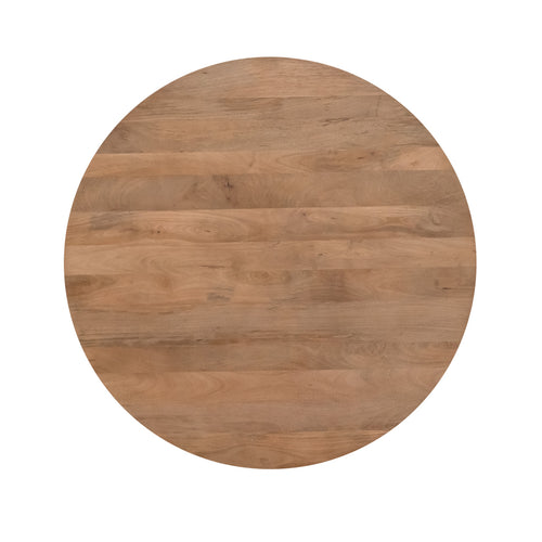 StarFurn Eettafel Solana - Rond Naturel Hout - 130x130x76cm - vtwonen shop