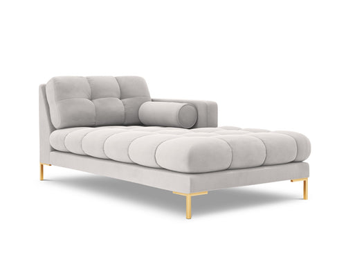 Cosmopolitan Design rechter chaise longue Bali flueel, geld - 185x102x75cm