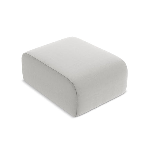 LaMiaSofa Poef Cervo - velours - zilver - 72x94x42