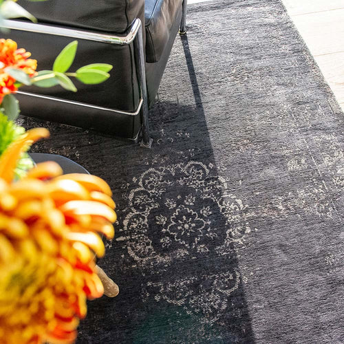 Louis De Poortere vloerkleed Mineral Black - zwart - 280x390cm - vtwonen shop