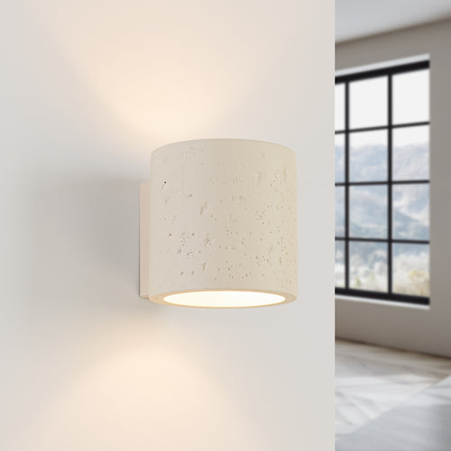Sollux Lighting Wandlamp ORBIS beton beige - 10x12x10cm