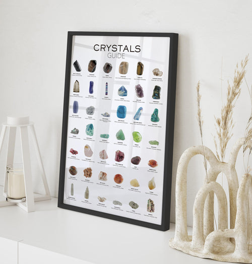 Zwarte lijst met kader 40x30 kristallen
