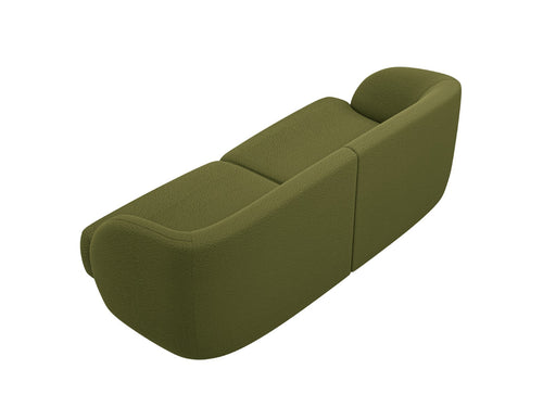 Micadoni - Bank "Miley" 2 zitplaatsen, boucle donker olijfgroen - 90x180x70cm
