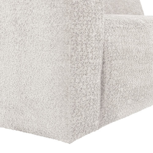 WOOOD 1,5-zits bank arm links Mojo Base - Wollig - Ecru - 74x145x97