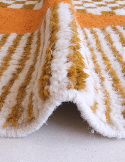 AFK Living vloerkleed Berber - handgemaakt - Wol - 97 x 351 cm - vtwonen shop