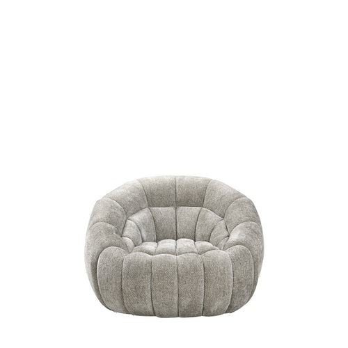 LABEL51 Fauteuil Cloud - Grijs Stof - Draaibaar