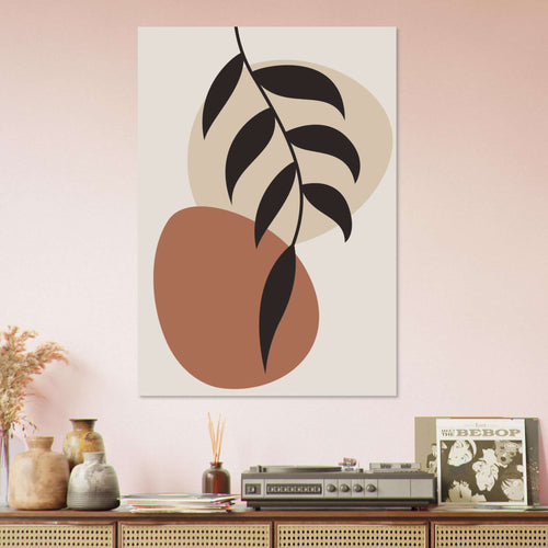 Artfulprints  Boho - Abstract leaf II   poster 50x70 cm - vtwonen shop