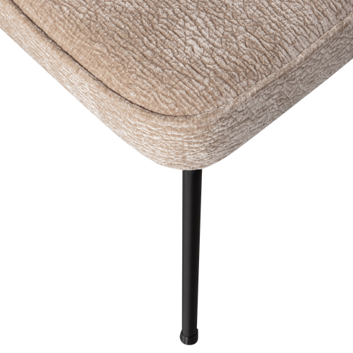 WOOOD eetkamerstoelen Vogue - Polyester - Zand - Set van 6