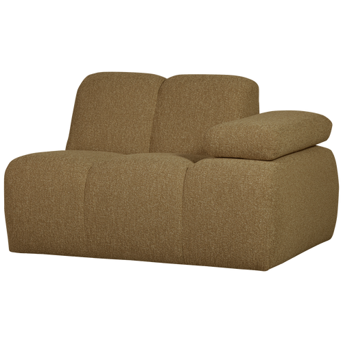 WOOOD 1-zits bank met arm rechts Mojo - Bouclé - Beige - 74x120x97 cm - vtwonen shop