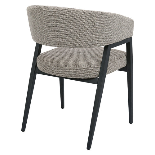 DÉJA Living Eetkamerstoel Fureso - Taupe/Zwart - Set van 2