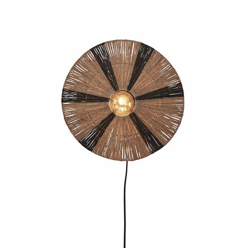 GOOD&MOJO wandlamp Iguazu - bruin - Ø40cm - vtwonen shop