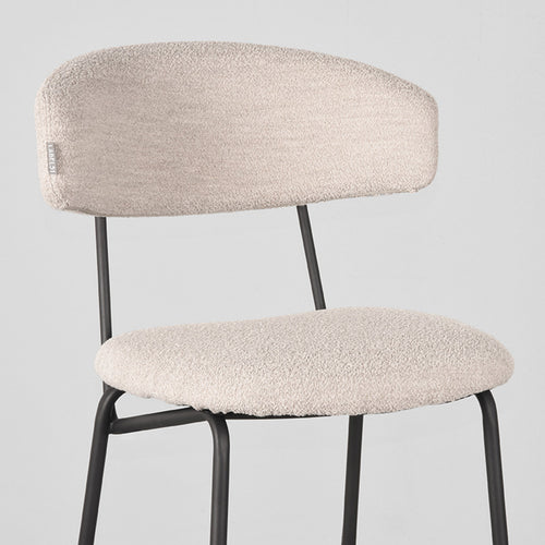 LABEL51 Barkruk Zack - Naturel Bouclé - Zithoogte 78cm - Set van 2 - vtwonen shop