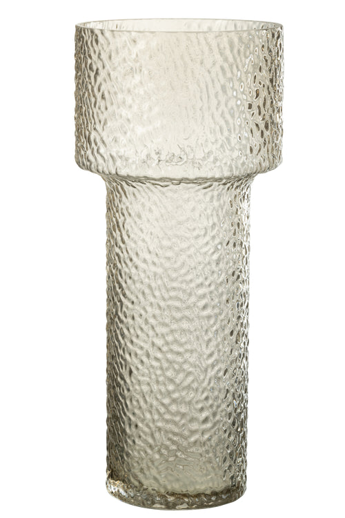 J-Line vaas Betty - glas - transparant - large - 4 cm hoog - vtwonen shop