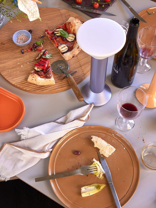 Hübsch draagbare lamp Flash - glas/ijzer - ø14xh30cm, led, 3w - vtwonen shop