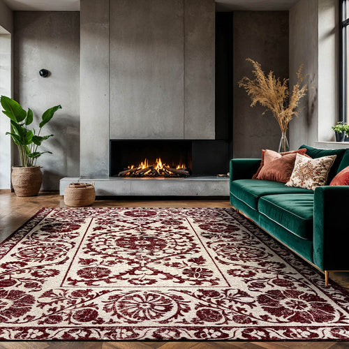 Louis De Poortere vloerkleed Zephyr - rood - 240x340cm - vtwonen shop