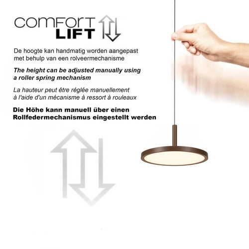 Highlight hanglamp Falcon - 5 lichts - 120  x  160   cm - bruin