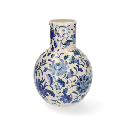 Return to Sender Vaas 30 cm Bed of Flowers Blue handgeschilderd ronde vorm - vtwonen shop