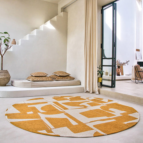 Louis De Poortere vloerkleed Curry - geel - 240x240cm - vtwonen shop