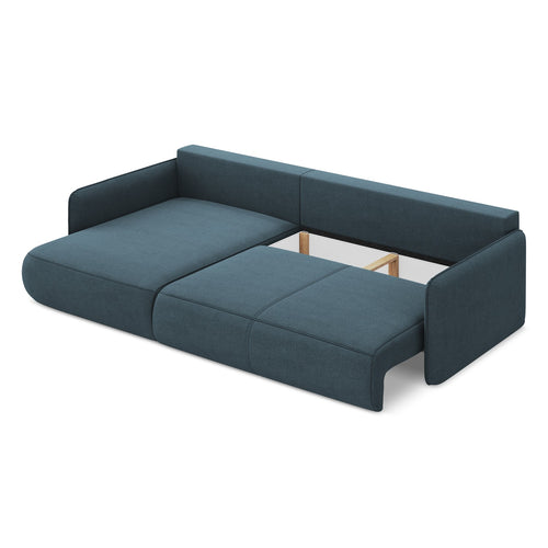 LaMiaSofa hoekbank links Palermo - textuurstof - jeans - 240x148x86