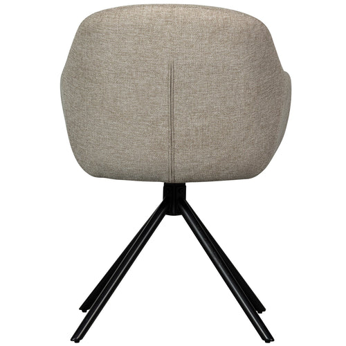 WOOOD eetkamerstoelen Grant-Jaki - Chenille - Zand - Set van 6 - vtwonen shop