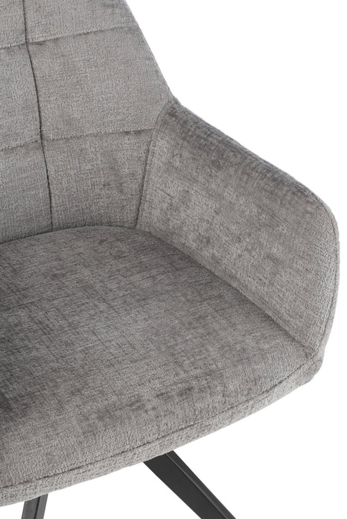 J-Line stoel Louna - ijzer/acryl - grijs
