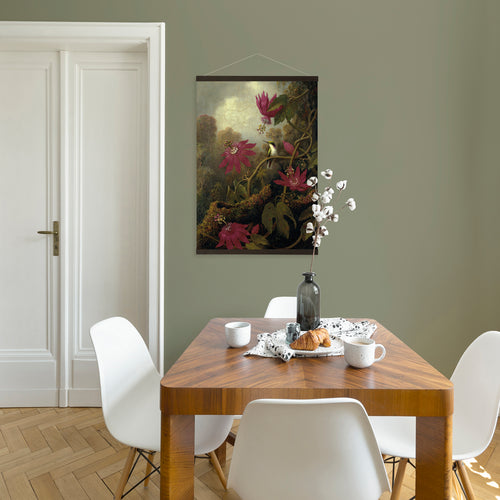 Art for the Home Hangende Poster Linnen - Schemerige Schoonheid Jungle Kolibrie - 100x70cm - vtwonen shop