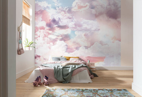 Sanders & Sanders fotobehang wolken roze en blauw - 300 x 250 cm - 612478 - vtwonen shop