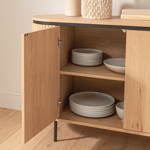 Calicosy - MALAGA Dressoir - Licht hout - 40x120x72 cm