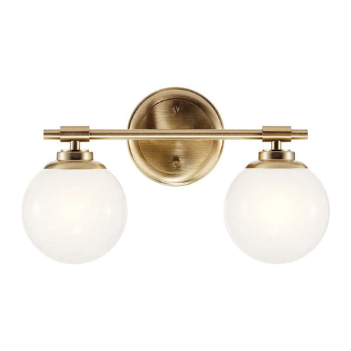 Badezimmer Wandleuchte Modern Champagner Bronze 3000K IP44 2x G9