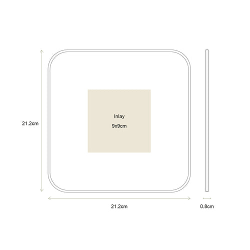 vtwonen Fotolijst - Set van 2 - Metaal - Zwart - 21.5x21.5x0.8cm - vtwonen shop