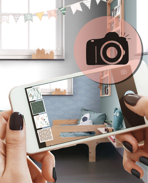 ESTAhome behang wolkjes blauw - 50 x 900 cm - 131224 - vtwonen shop