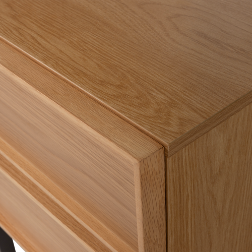 WOOOD nachtkastje 2 lades Tours - Melamine/MDF - Naturel - 51x45x42 - vtwonen shop