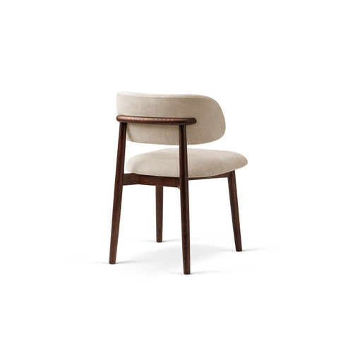 Set van 2 stoelen Evan chenille beige - 51x49.5x77cm