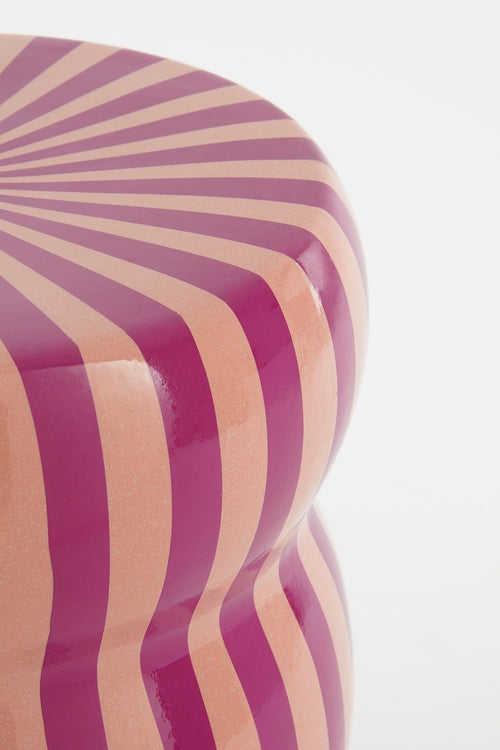 Mica Decorations  Skipper Bijzettafel - H44 x Ø32 cm - Keramiek - Paars - vtwonen shop